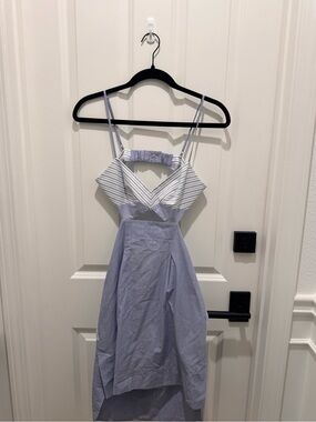 little girls birthday dress Sweet As Strawberry Baby Girl color:blues/white clearance2 Elegant backless slip dress Perfect for Any Special